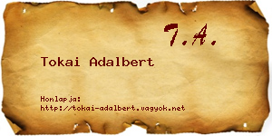 Tokai Adalbert névjegykártya